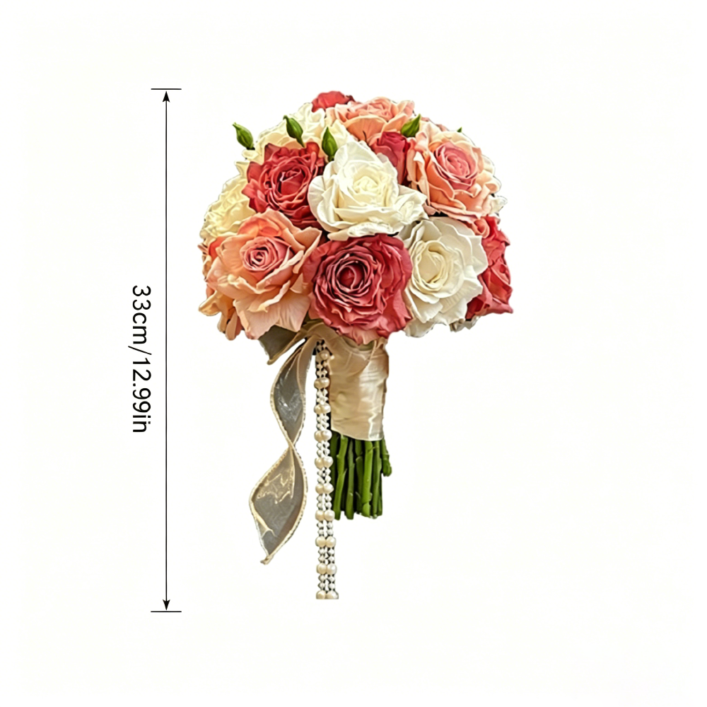 Flowerva  Exquisite Bridal Bouquet - Romantic Wedding Flower