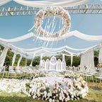Flowerva  Elegant Tulle Draping Fabric
