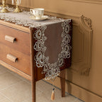 Flowerva Luxurious Lace Table Runner — Elegant Nordic Modern Style Decor