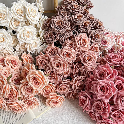 Flowerva  Cappuccino-Hued Premium Faux Rose