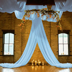 Flowerva  Elegant Chiffon Arch Drapes