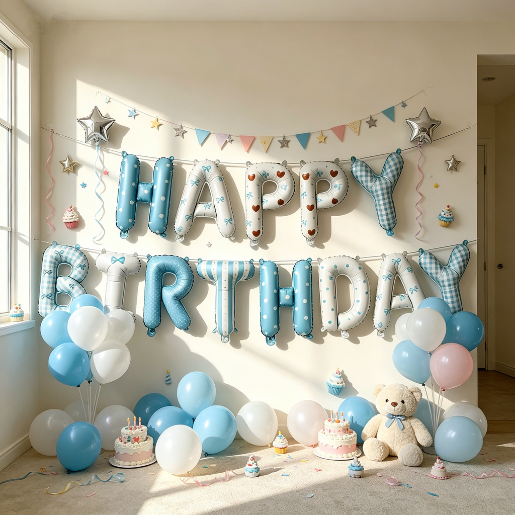 Flowerva 16 Inch Balloons Kids Birthday Party Decorations Backdrop Decor