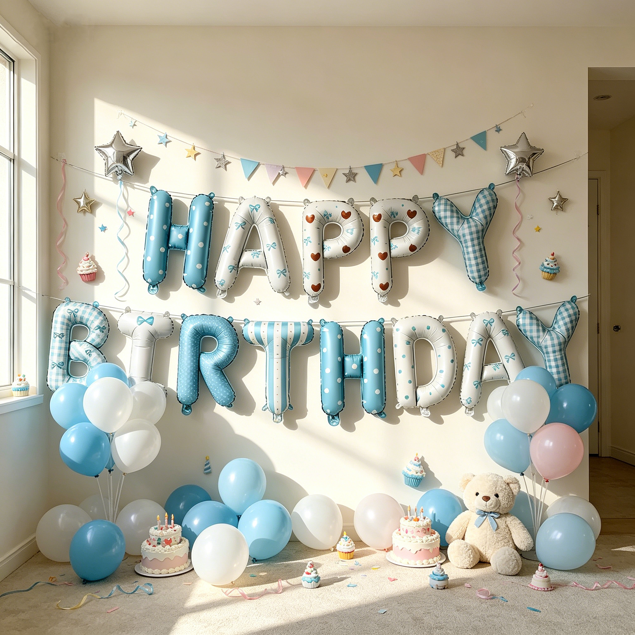 Flowerva 16 Inch Balloons Kids Birthday Party Decorations Backdrop Decor