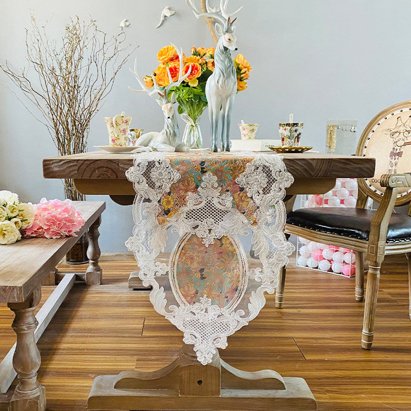 Luxury European Lace Table Runner