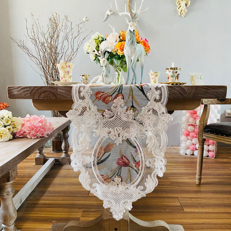 Luxury European Lace Table Runner