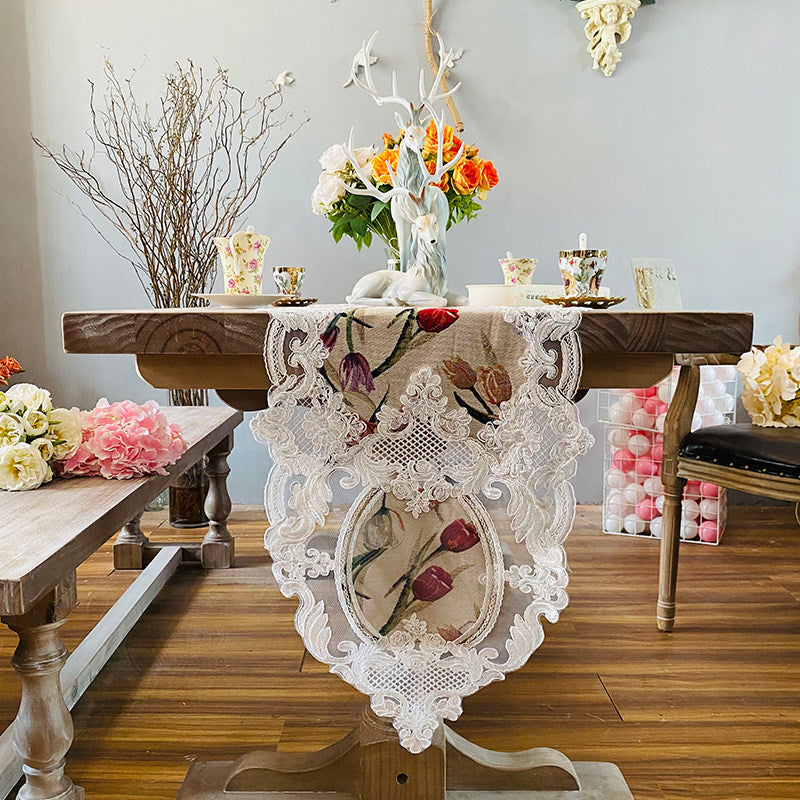 Luxury European Lace Table Runner