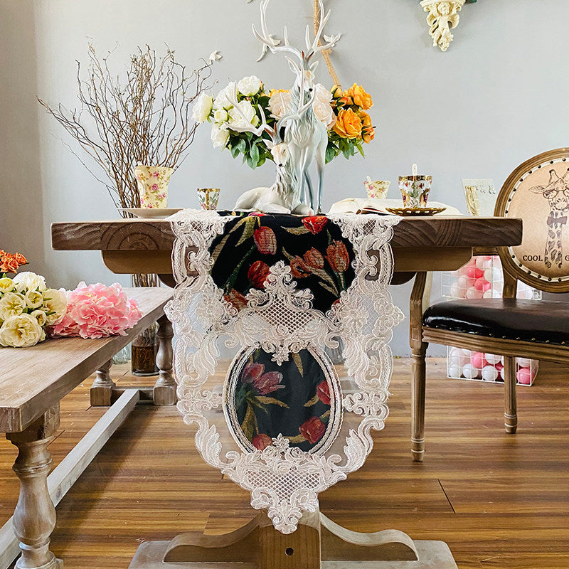 Luxury European Lace Table Runner