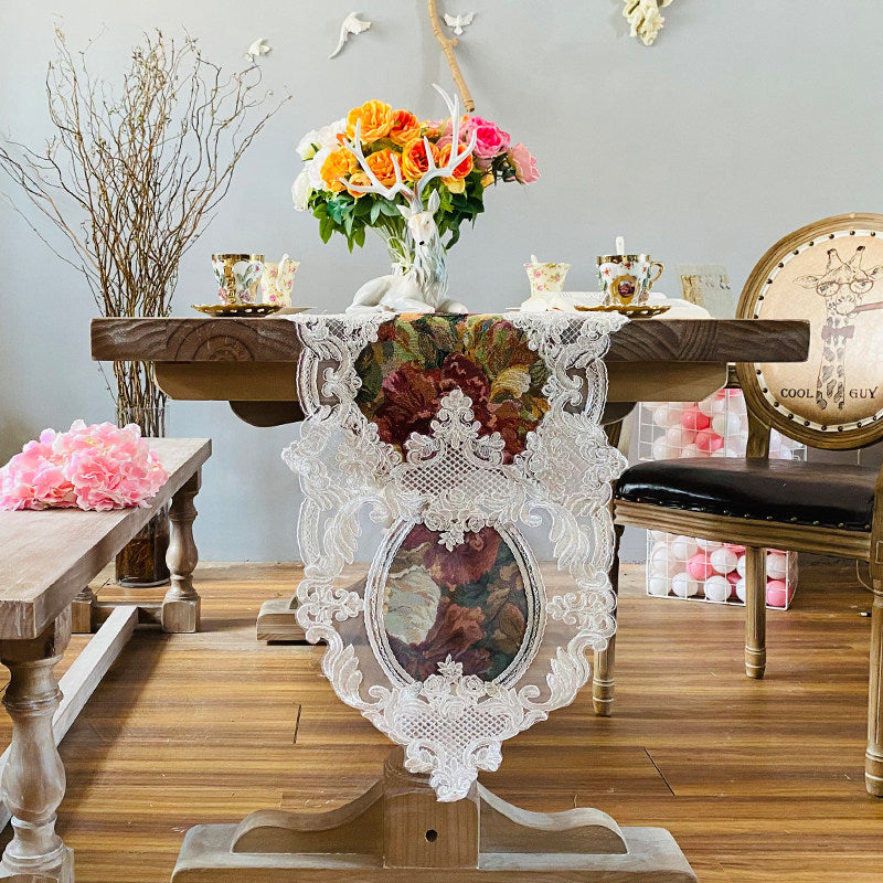 Luxury European Lace Table Runner