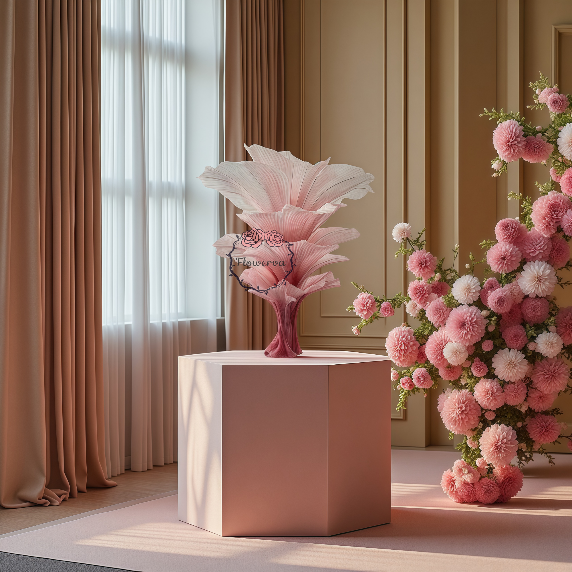 Clearance Flash Sale|Flowerva "Romantic Light" Table Flower