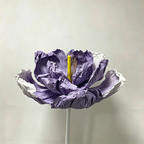 Flowerva Purple Crinkle Contour Premium Decor