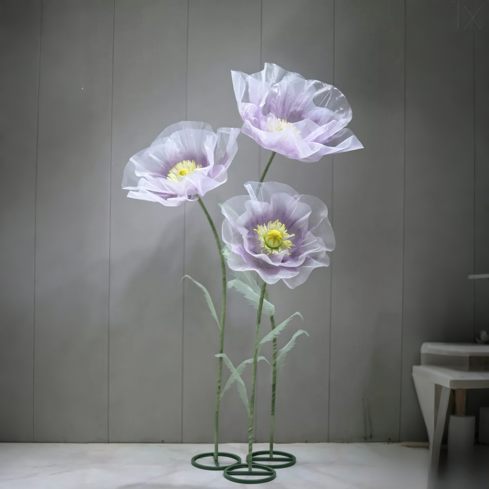 Flowerva Sheer Petal Sculpture Premium Decor