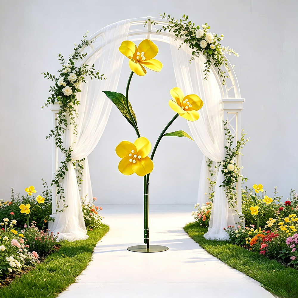 Flowerva Standing Petal Sculpture Collection Premium Decor