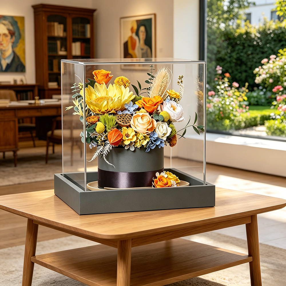 Flowerva Citrus & Sky Vibrant-Tone Display Premium Decor