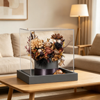 Flowerva Taupe & Espresso Earth-Tone Centerpiece Premium Decor