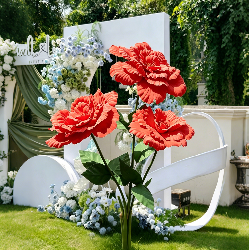 Flowerva Peony Sheer Opulence Premium Decor