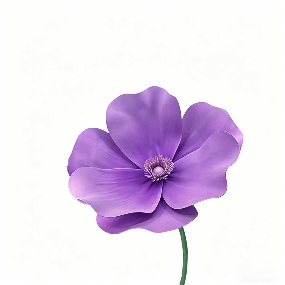 Flowerva Violet Lily Contour Premium Decor