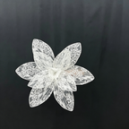 Flowerva Transparent Bloom Monolith Premium Decor
