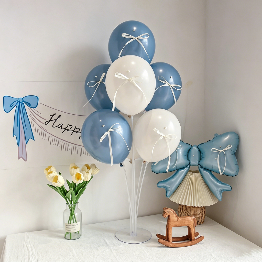 Flowerva French Romantic Birthday Balloon Table Decoration Party Ornament