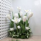 Flowerva Soft Tulip Silhouette Premium Decor