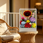 Flowerva Radiant Bloom Acrylic Display Premium Decor