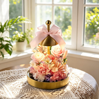 Flowerva Dome Lamp Floral Sculpture Premium Decor