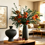 Flowerva Lush Foliage Vase Arrangement Premium Decor