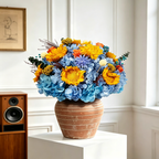 Flowerva Sunflower Terracotta Vase Arrangement Premium Decor