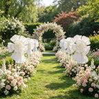 Flowerva Couture Crinkle White Art Installation