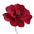Flowerva Crimson Monochromatic Relief Premium Decor