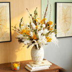 Flowerva Rustic Everlasting Vase Arrangement Premium Decor