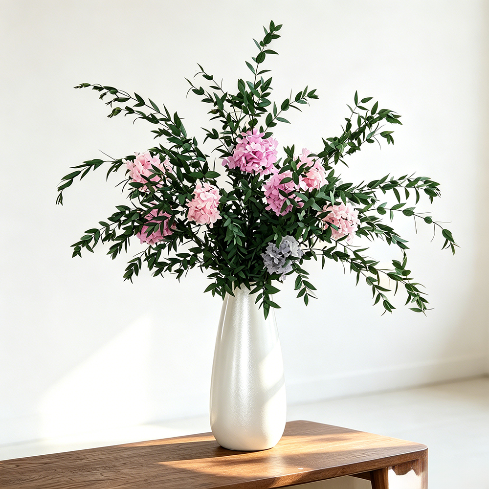 Flowerva Balanced Everlasting Vase Arrangement Premium Decor