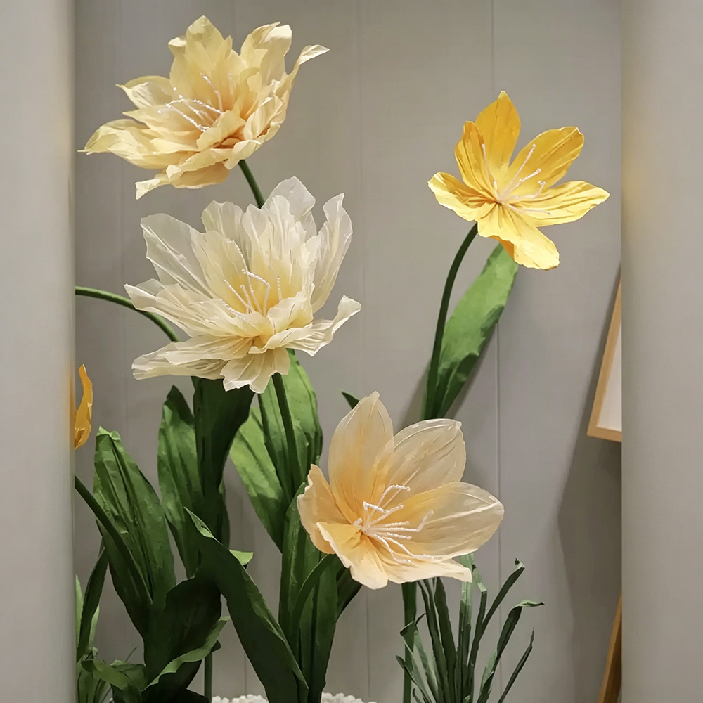 Flowerva Sheer Petal Undulation Premium Decor