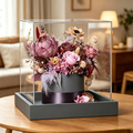 Flowerva Ruby & Burgundy Rich-Tone Centerpiece Premium Decor