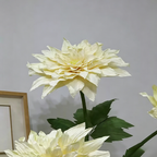 Flowerva Cream Dahlia Bloom Premium Decor