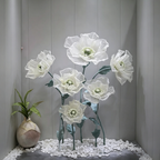 Flowerva Sheer Poppy Whisper Premium Decor
