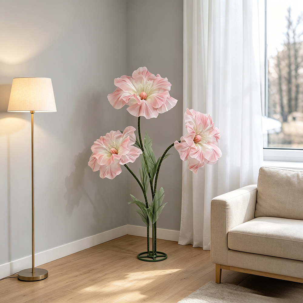 Flowerva Sheer Standing Petal Sculpture Premium Decor