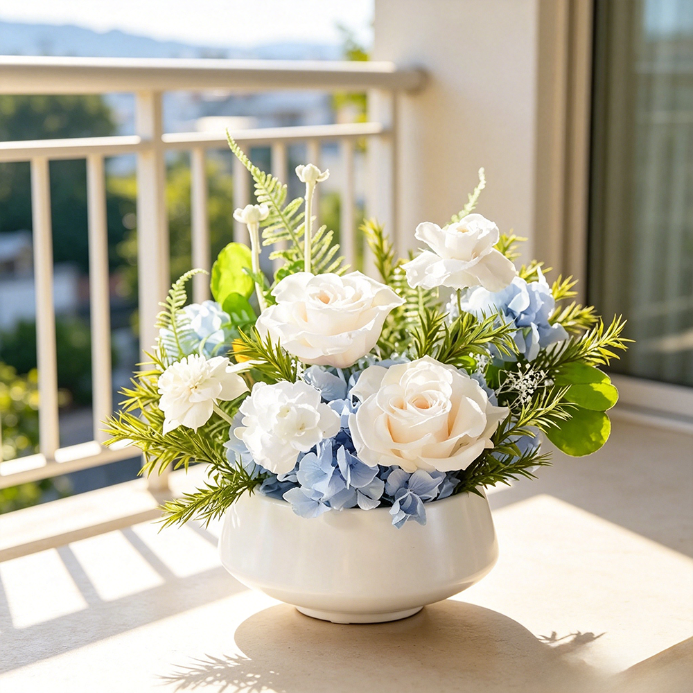 Flowerva Everlasting Bowl Arrangement Premium Decor