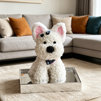 Flowerva Westie Sculpture Acrylic Display Premium Decor