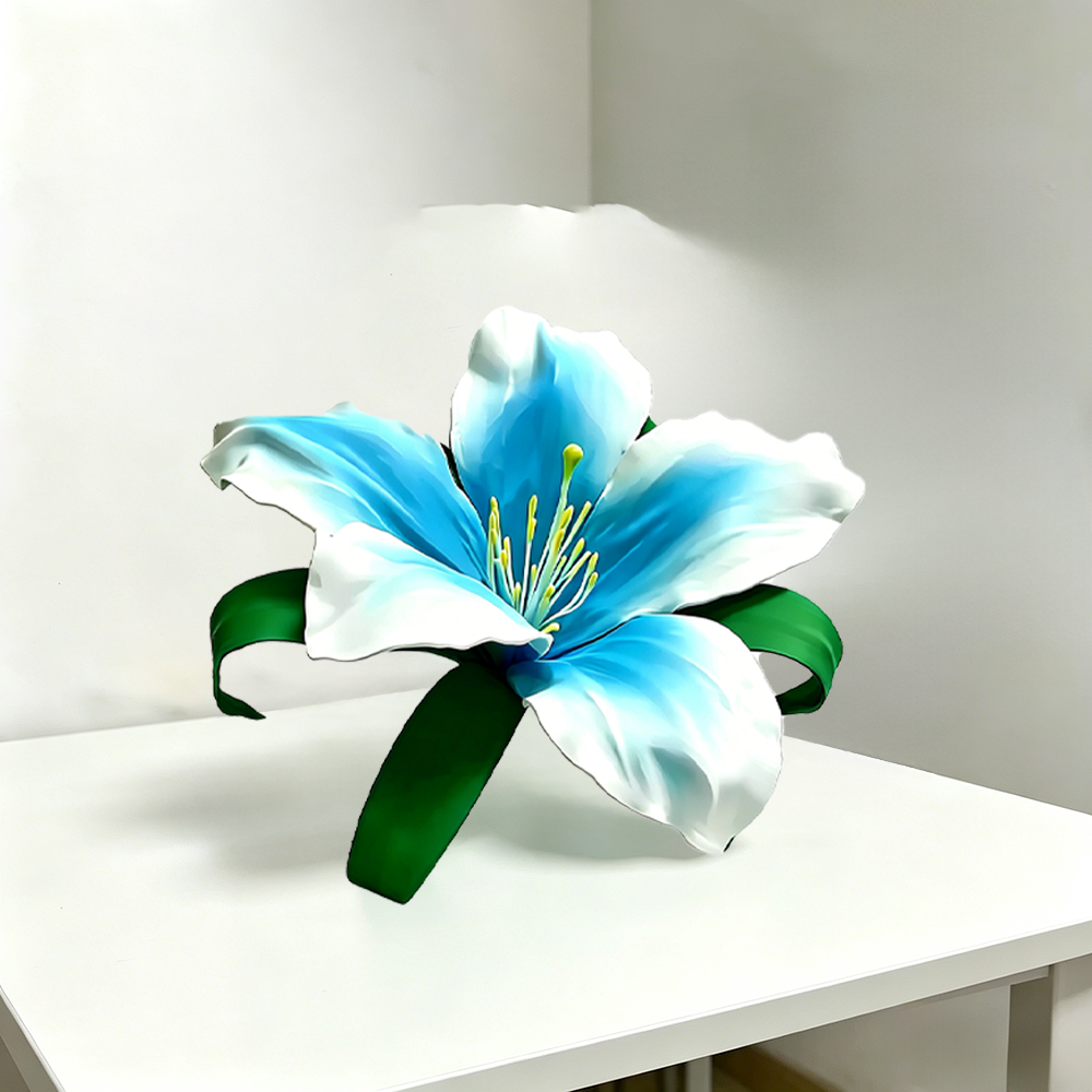 Flowerva Azure Whisper Premium Decor