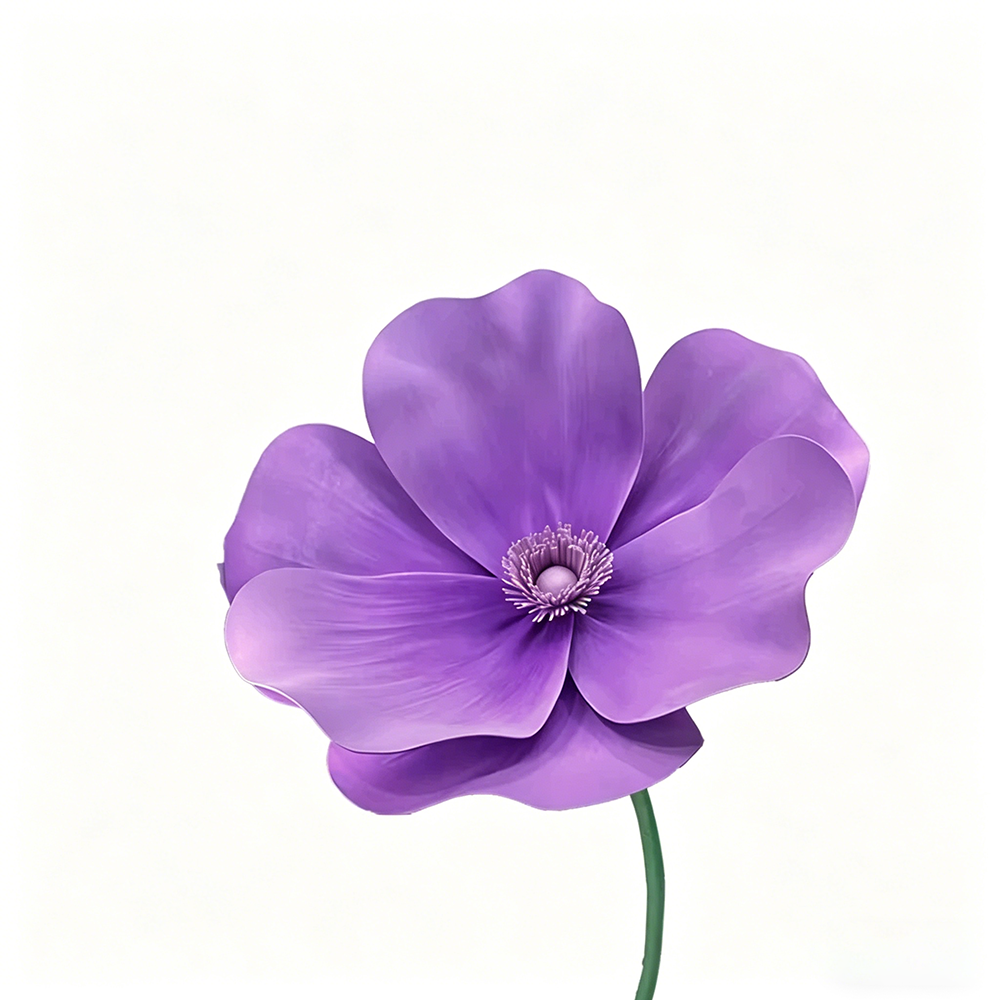 Flowerva Violet Lily Contour Premium Decor