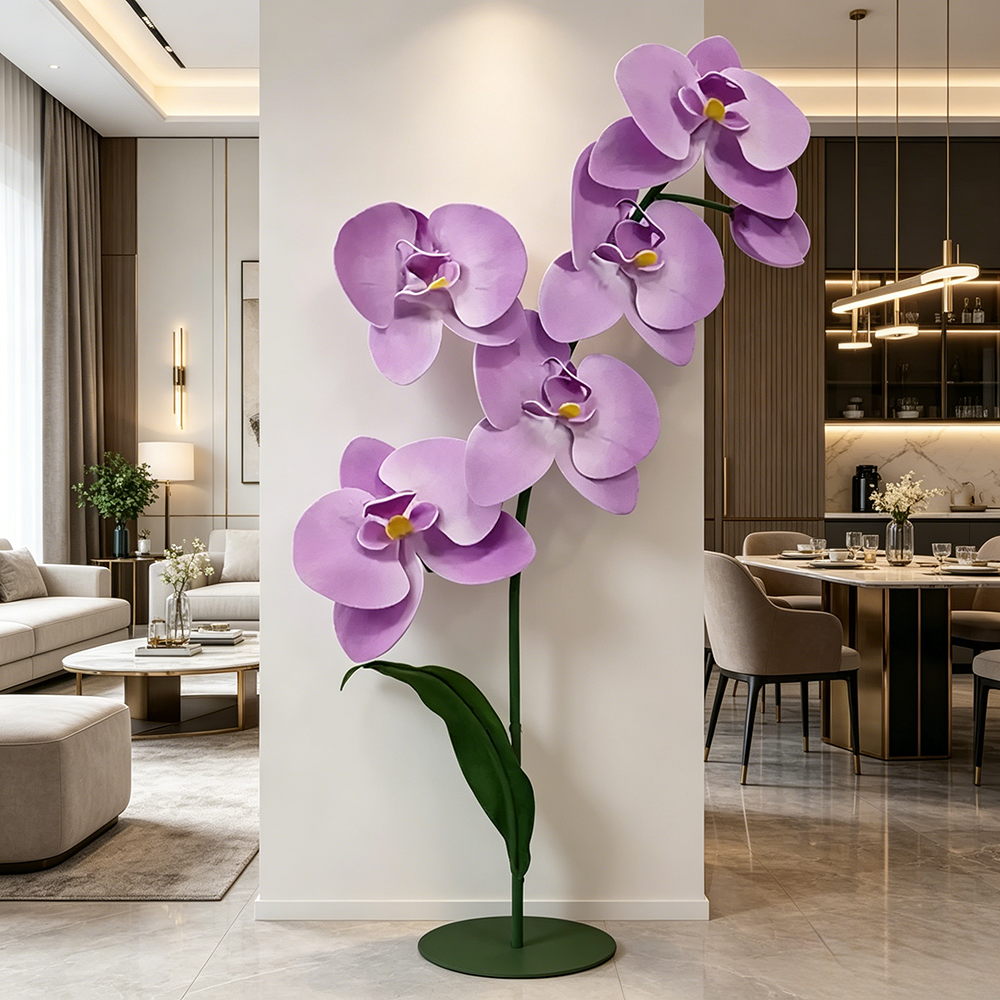 Flowerva Lavender Orchid Contour Set Premium Decor