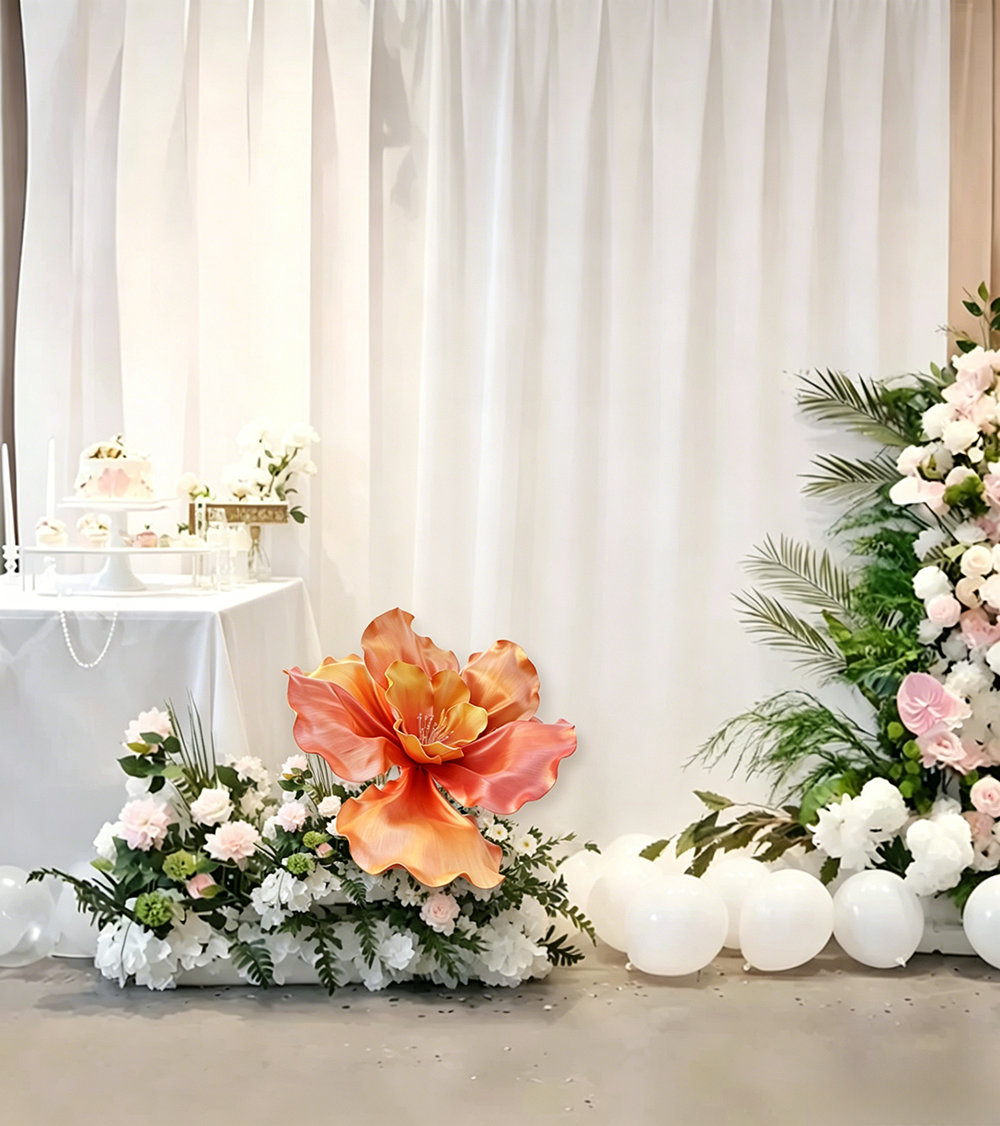 Flowerva Sunset Ember Statement Premium Decor