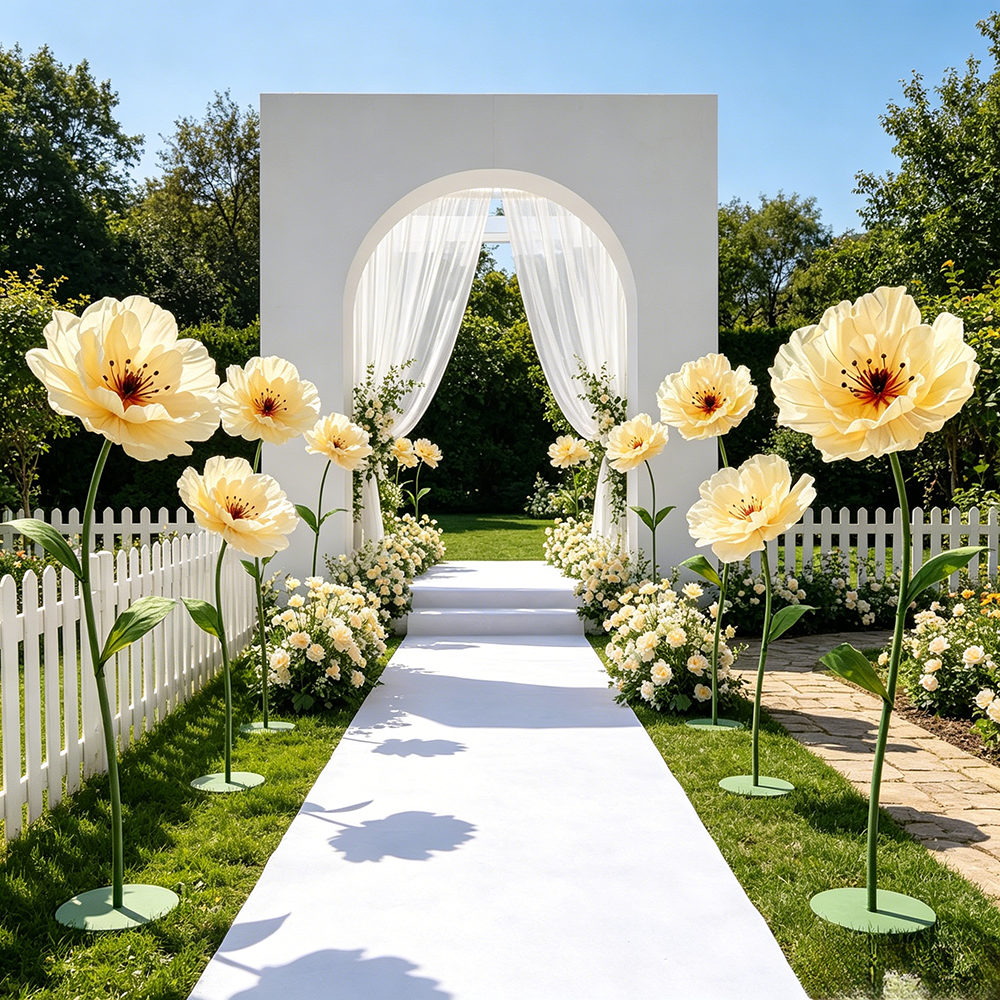 Flowerva Standing Petal Sculpture Collection Premium Decor