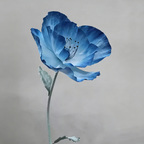 Flowerva Azure Poppy Bloom Premium Decor