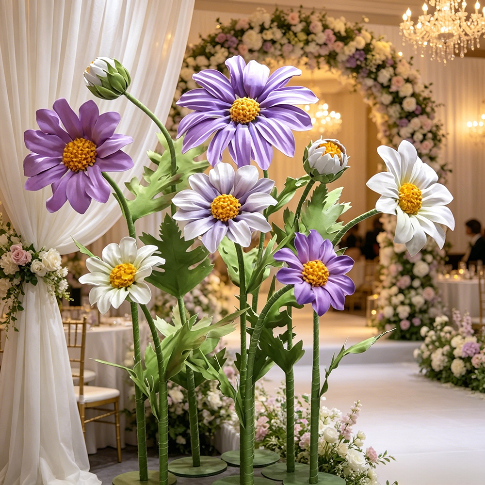 Flowerva Lavender Daisy Premium Decor