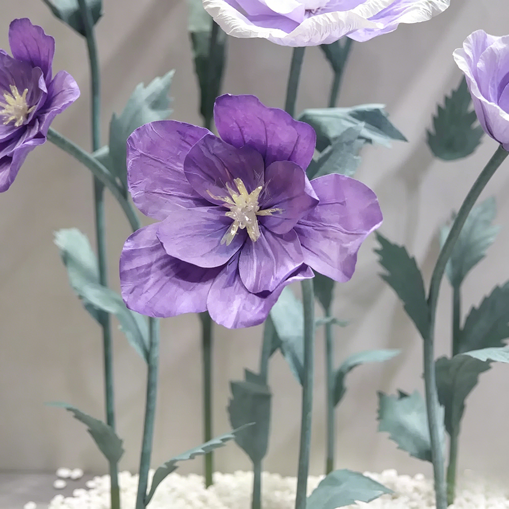 Flowerva Purple Petal Cadence Premium Decor