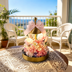 Flowerva Dome Lamp Floral Sculpture Premium Decor