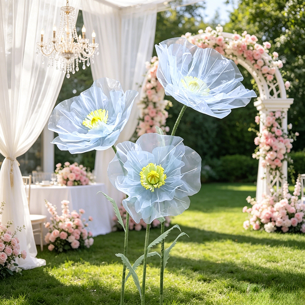 Flowerva Sheer Petal Sculpture Premium Decor