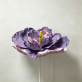 Flowerva Purple Crinkle Contour Premium Decor
