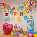 Flowerva Kids Birthday Party Balloon Decorations Scene Layout Set
